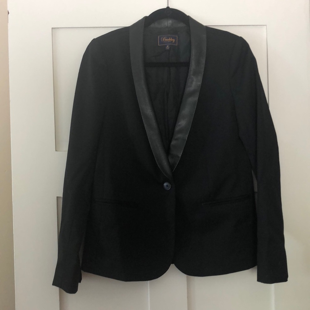 Black & Leather Blazer from Madewell/Buckley